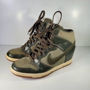 Nike Dunk Sky Hi Colorblock Army Green HiddenWedge size 9